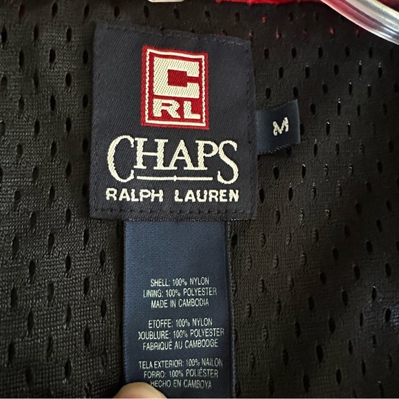 Vintage Ralph Lauren Chaps Nylon Zip Front Jacket Windbreaker Size M - Picture 9 of 16